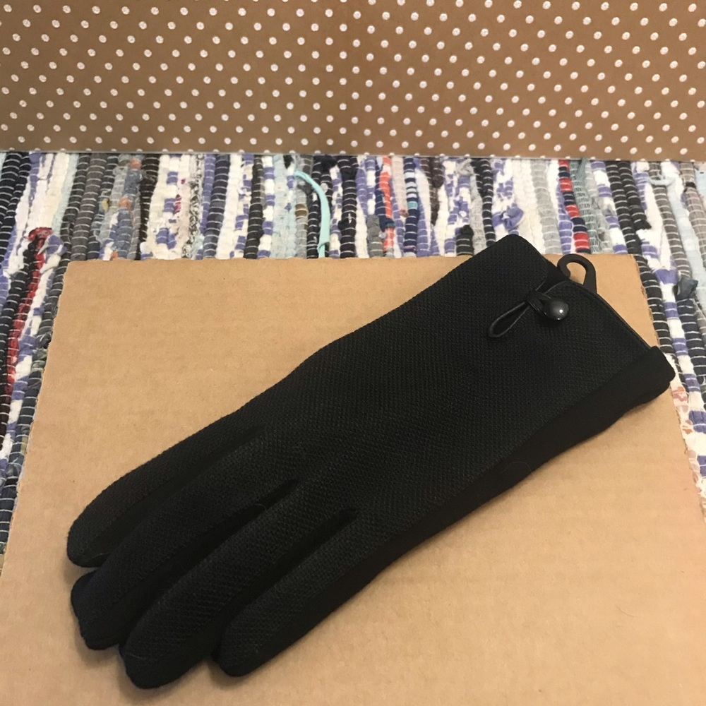 🌲Black Tweed Warm Soft Button Smart Touch Gloves - Picture 4 of 6